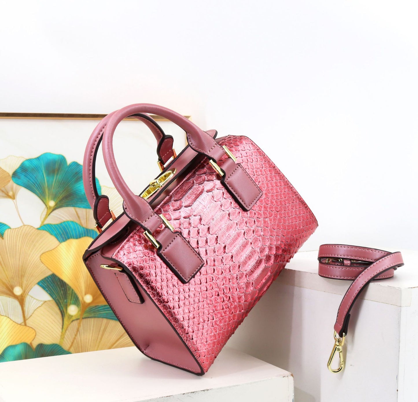 Limited edition Snake Print Handbag - Amore Milano- Luxury Hand bags netherlands