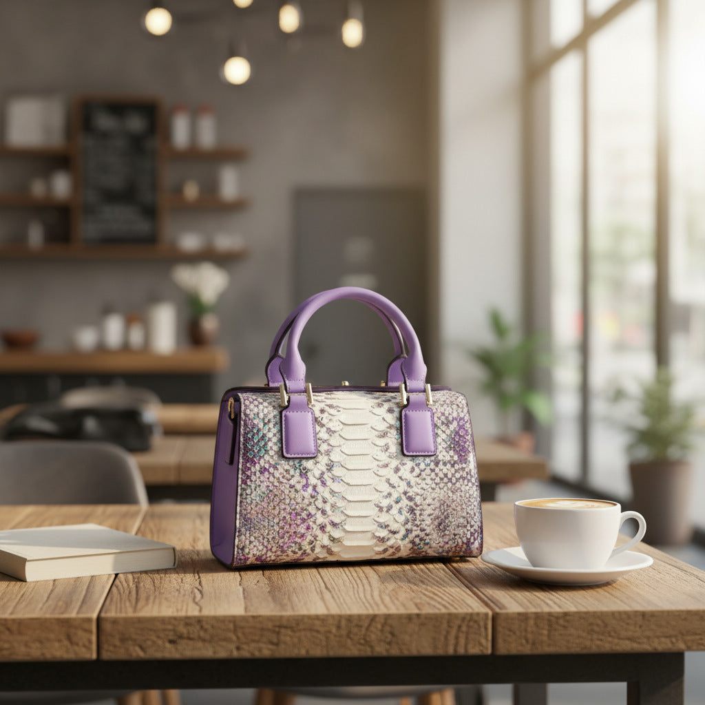 Limited edition Snake Print Handbag - Amore Milano- Luxury Hand bags netherlands