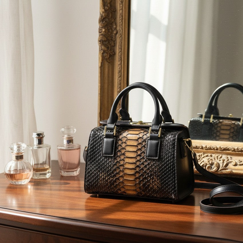 Limited edition Snake Print Handbag - Amore Milano- Luxury Hand bags netherlands