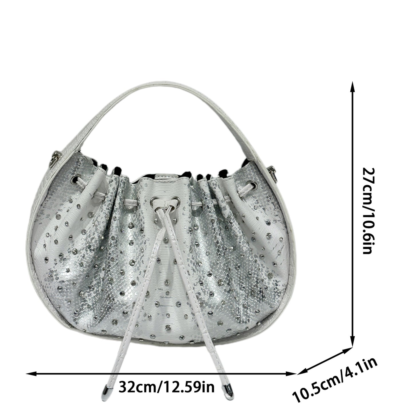 2026 Rhinestone Fashion Dumpling Bag - Amore Milano- Luxury Hand bags netherlands