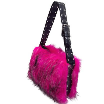 Fur Shoulder bag - Amore Milano- Luxury Hand bags netherlands