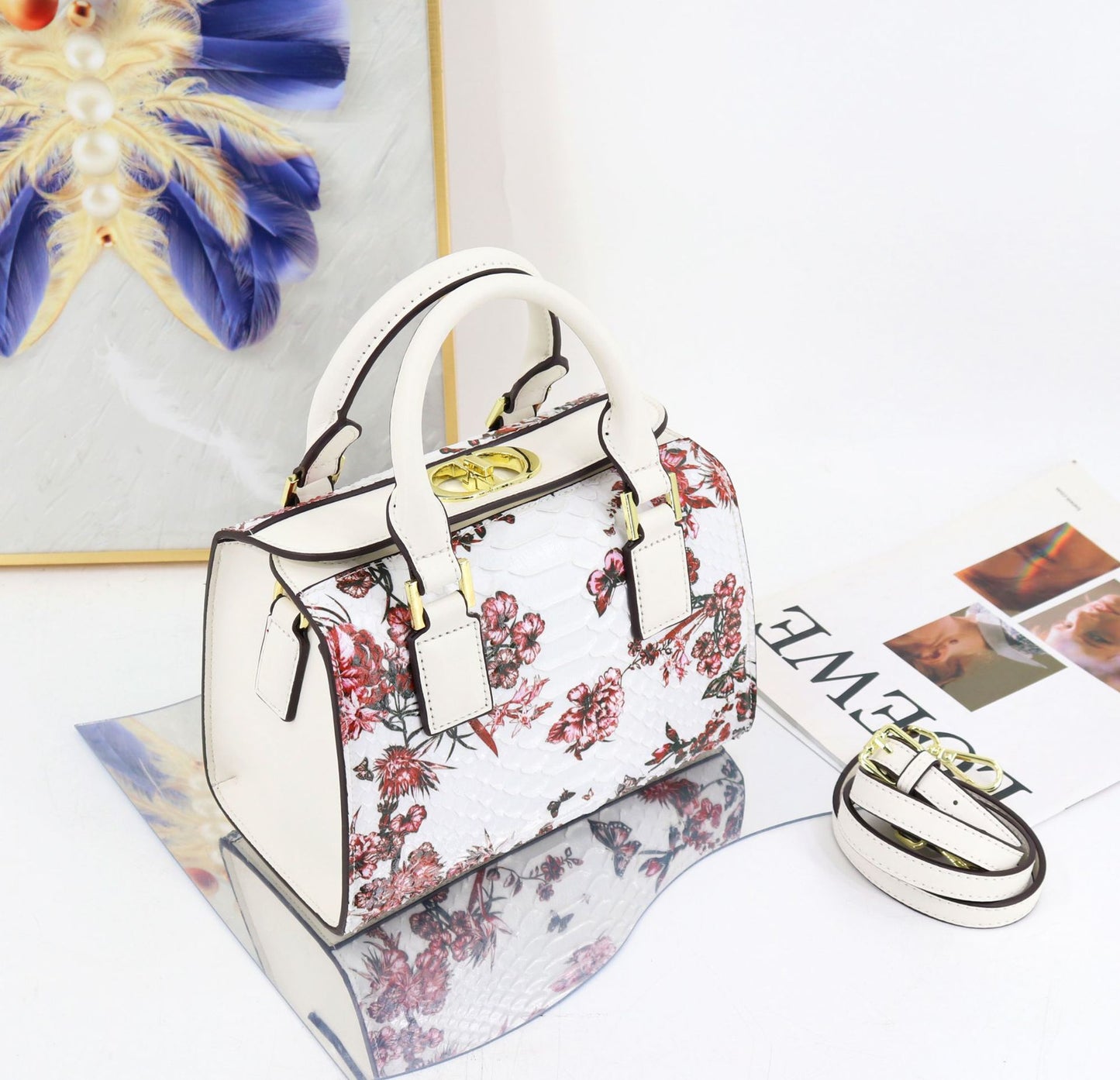 Limited edition Snake Print Handbag - Amore Milano- Luxury Hand bags netherlands