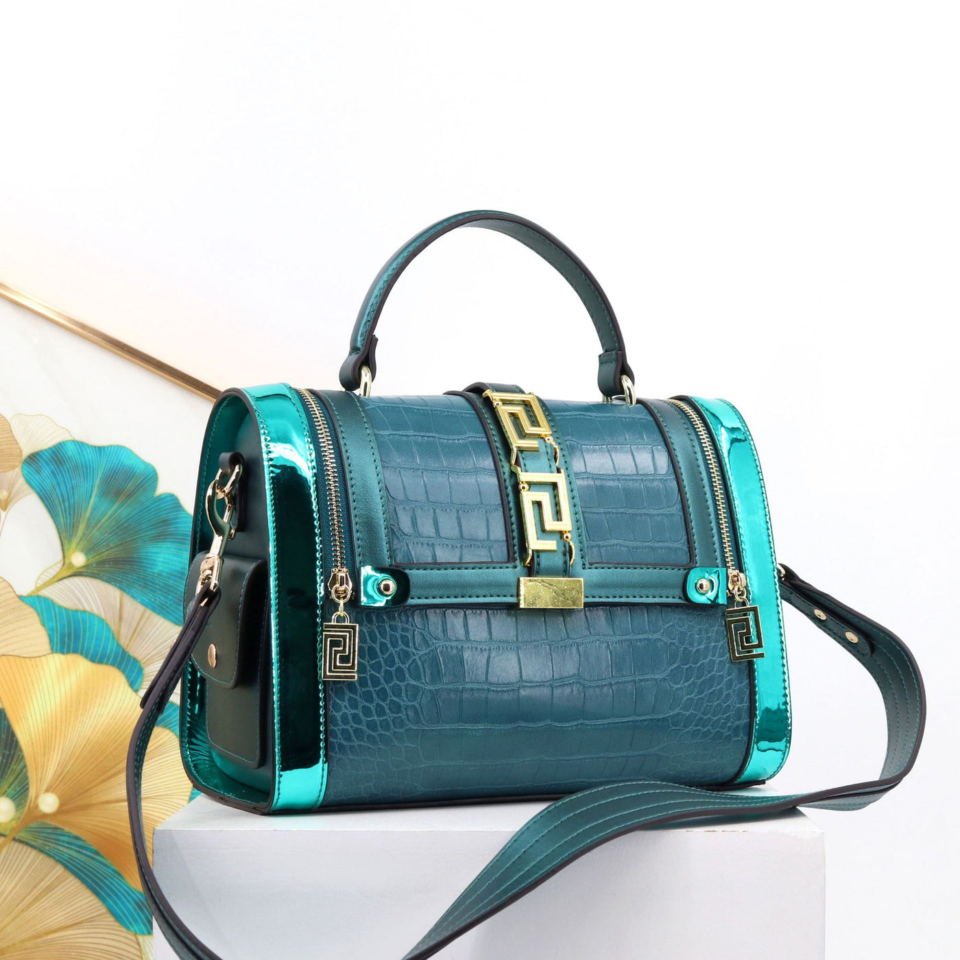 Cross-border crocodile pattern handbag - Amore Milano- Luxury Hand bags netherlands