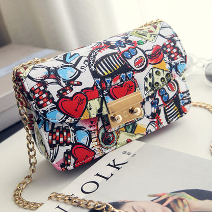 New Fashion 2025 Koreaanse Stijl Graffiti Crossbody Tas - Amore Milano- Luxury Hand bags netherlands