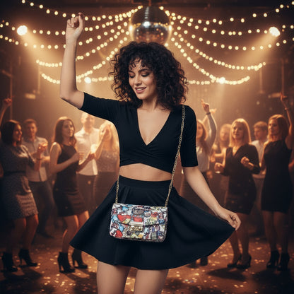 New Fashion 2025 Koreaanse Stijl Graffiti Crossbody Tas - Amore Milano- Luxury Hand bags netherlands