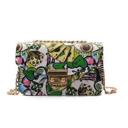 New Fashion 2025 Koreaanse Stijl Graffiti Crossbody Tas - Amore Milano- Luxury Hand bags netherlands