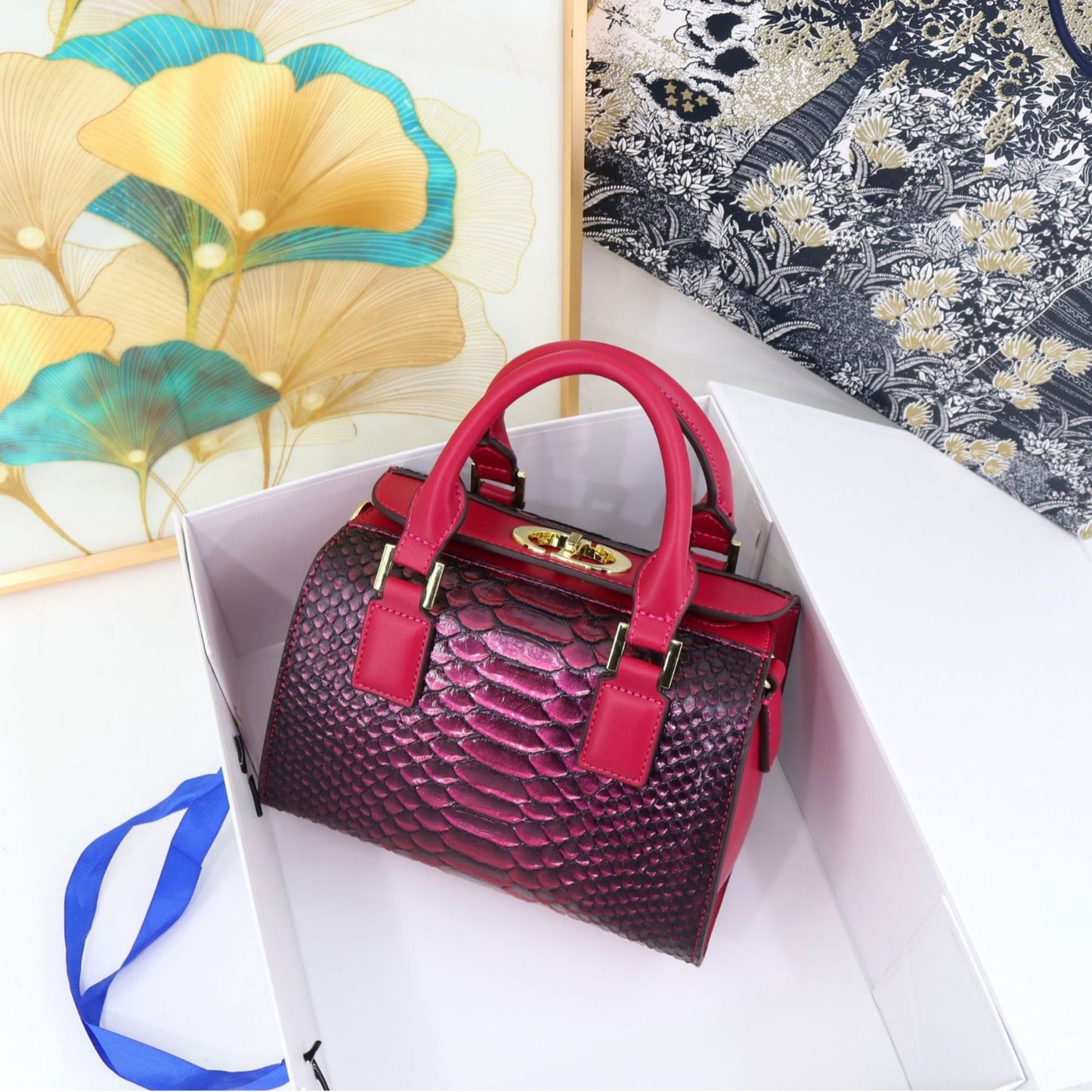 2026 Luxury Crocodile Print Handbag for Women - Amore Milano- Luxury Hand bags netherlands